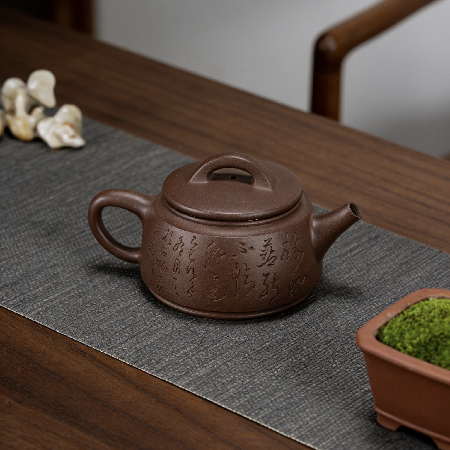 汉瓦壶200cc 全手工国家工艺美术师金谷