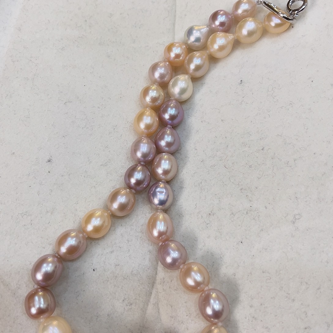 淡水珍珠颈饰银S925镶嵌