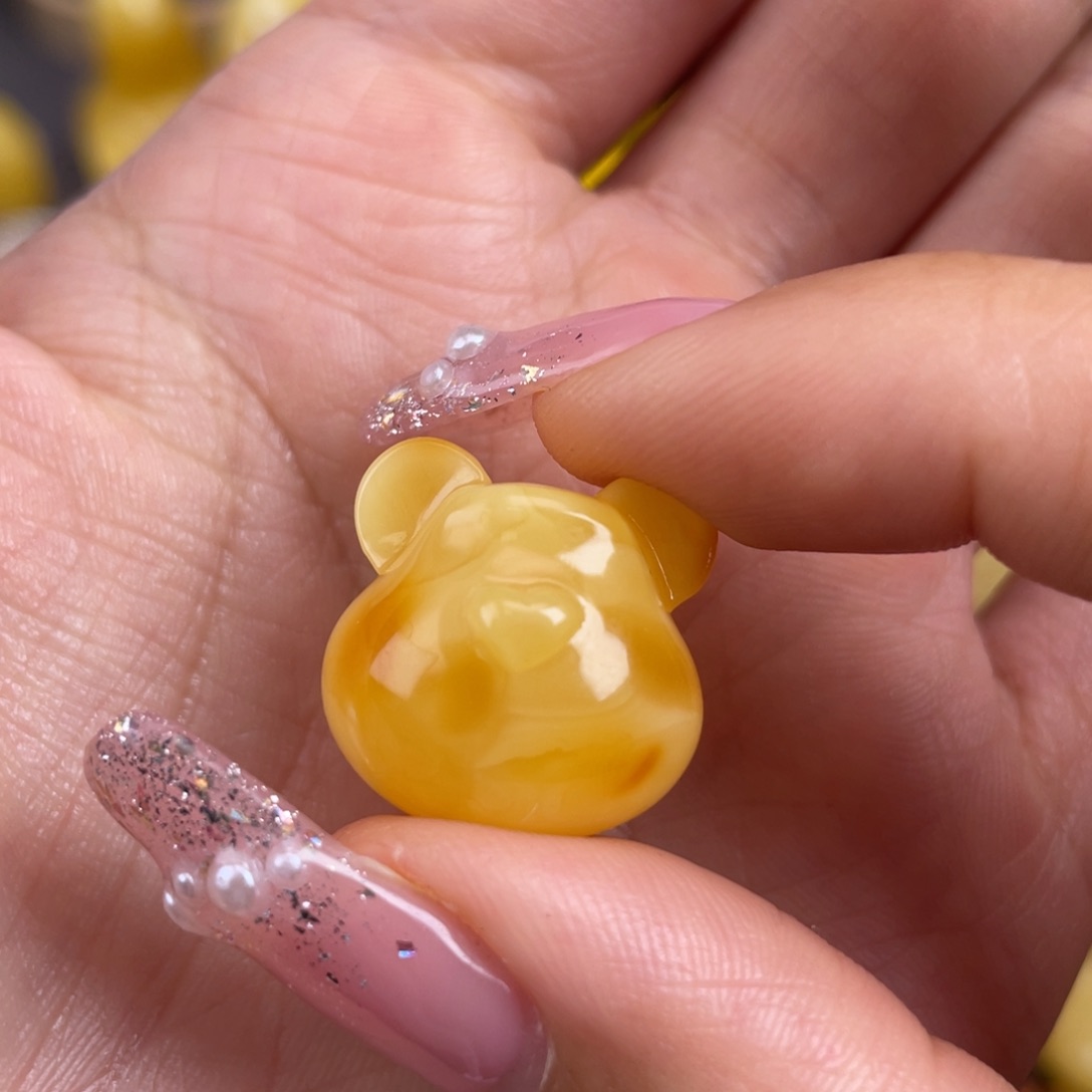 琥珀裸石未镶嵌蜜蜡