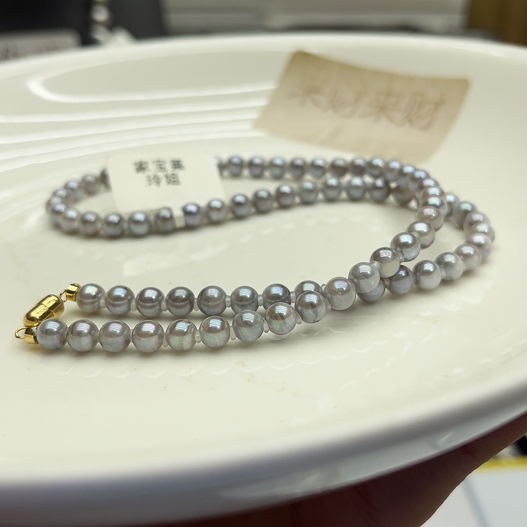 颈饰海水珍珠18K金镶嵌