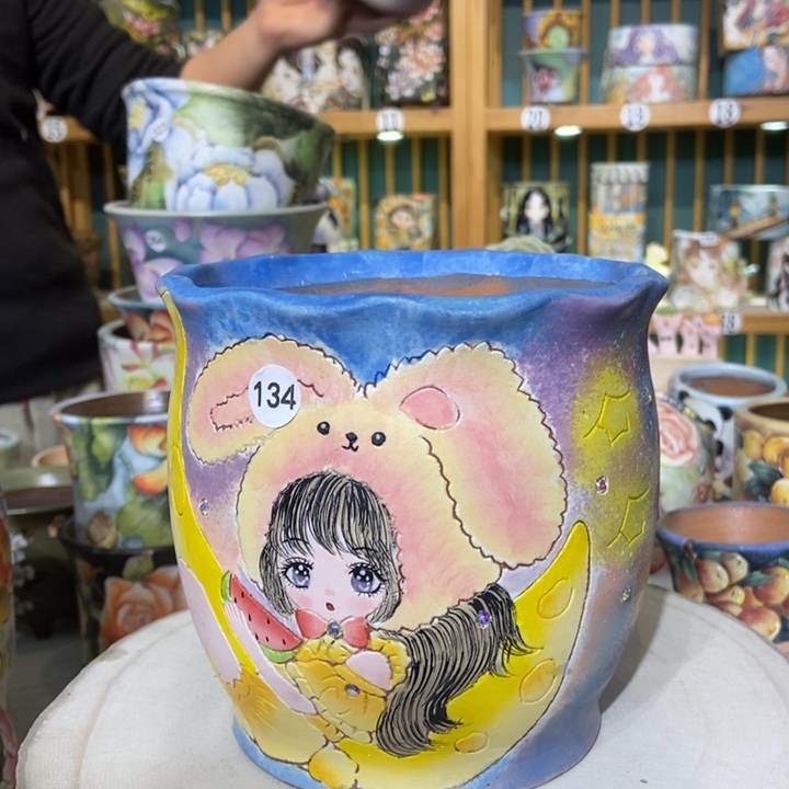 红陶景德镇艺术手绘作品