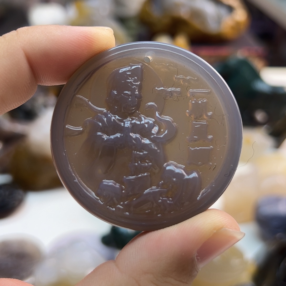 玛瑙/玉髓合金颈饰