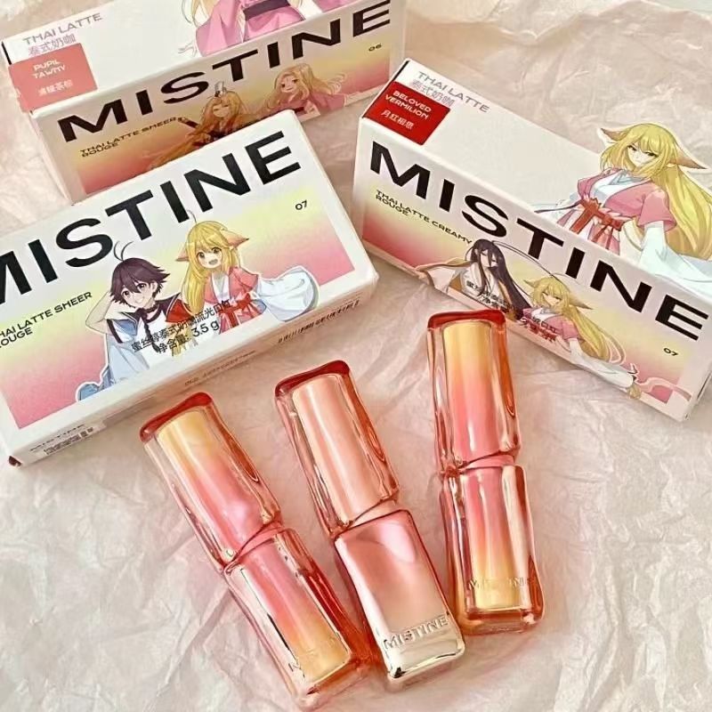 【临期27年1月】Mistine蜜丝婷口红伪素颜感水光狐妖小红娘联名口红