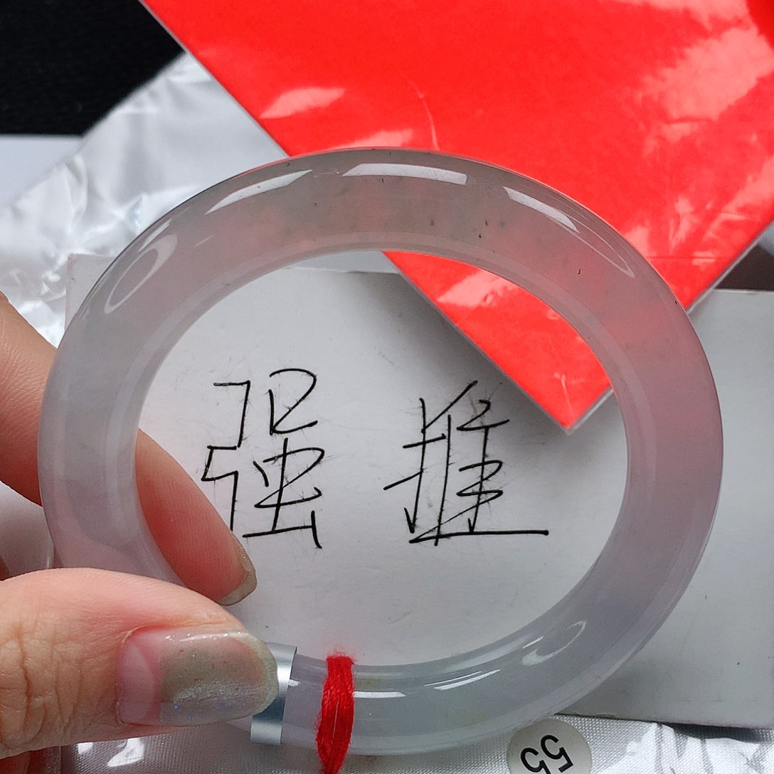 翡翠手镯未镶嵌55圈缅甸天然A货