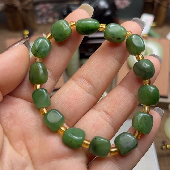 和田玉未镶嵌手链