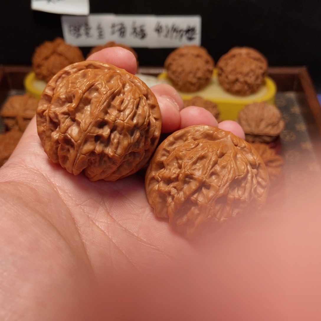 吊坠文玩核桃金麒麟45尺8