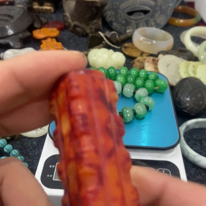 白玉菩提吊坠摆件