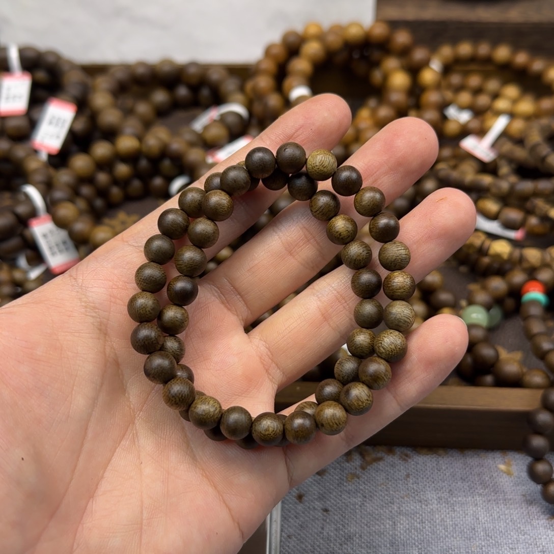 沉香沉香碎屑+08圆珠双圈99沉虫漏