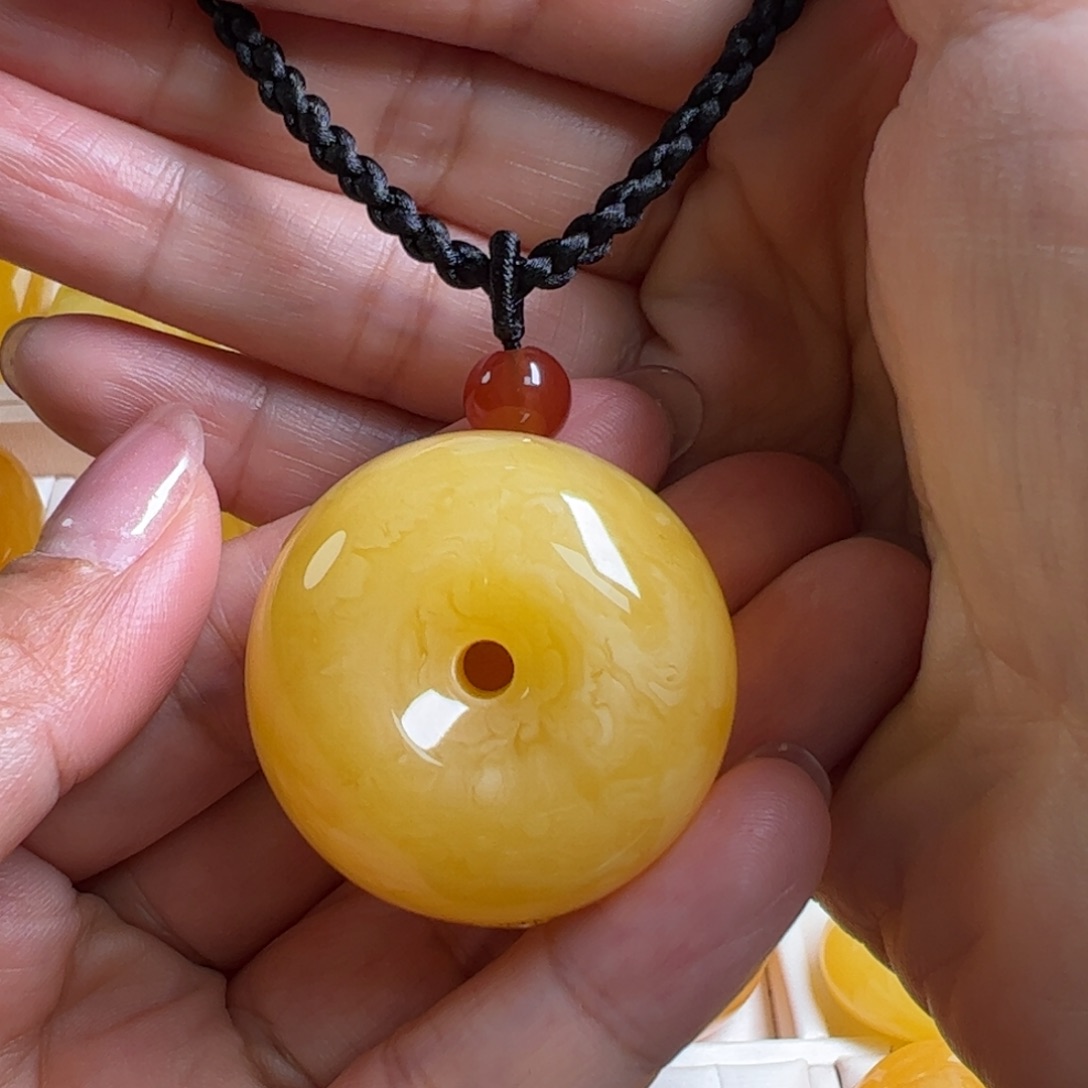 蜜蜡毛衣链未镶嵌无优化