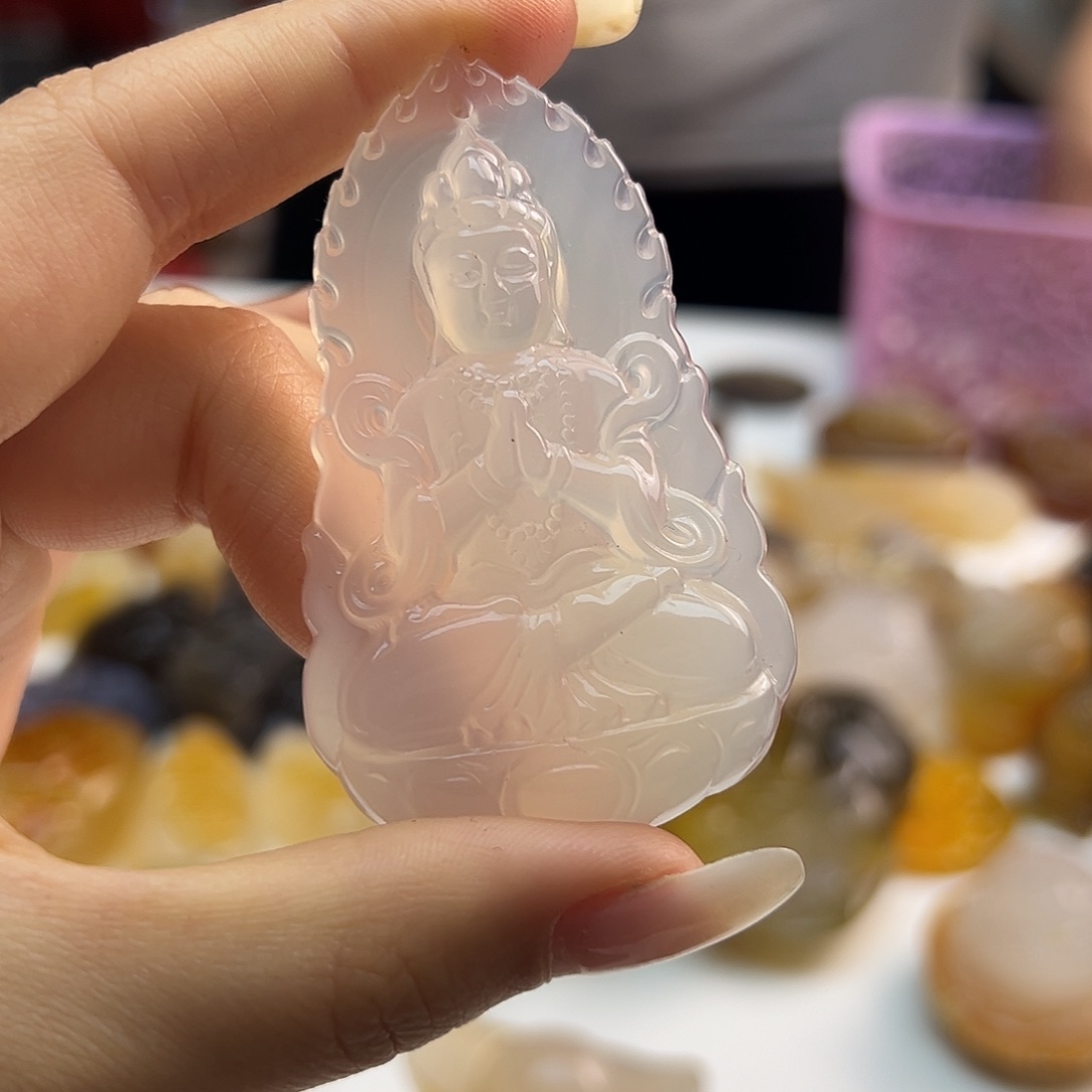 玛瑙/玉髓未镶嵌吊坠(不含链)