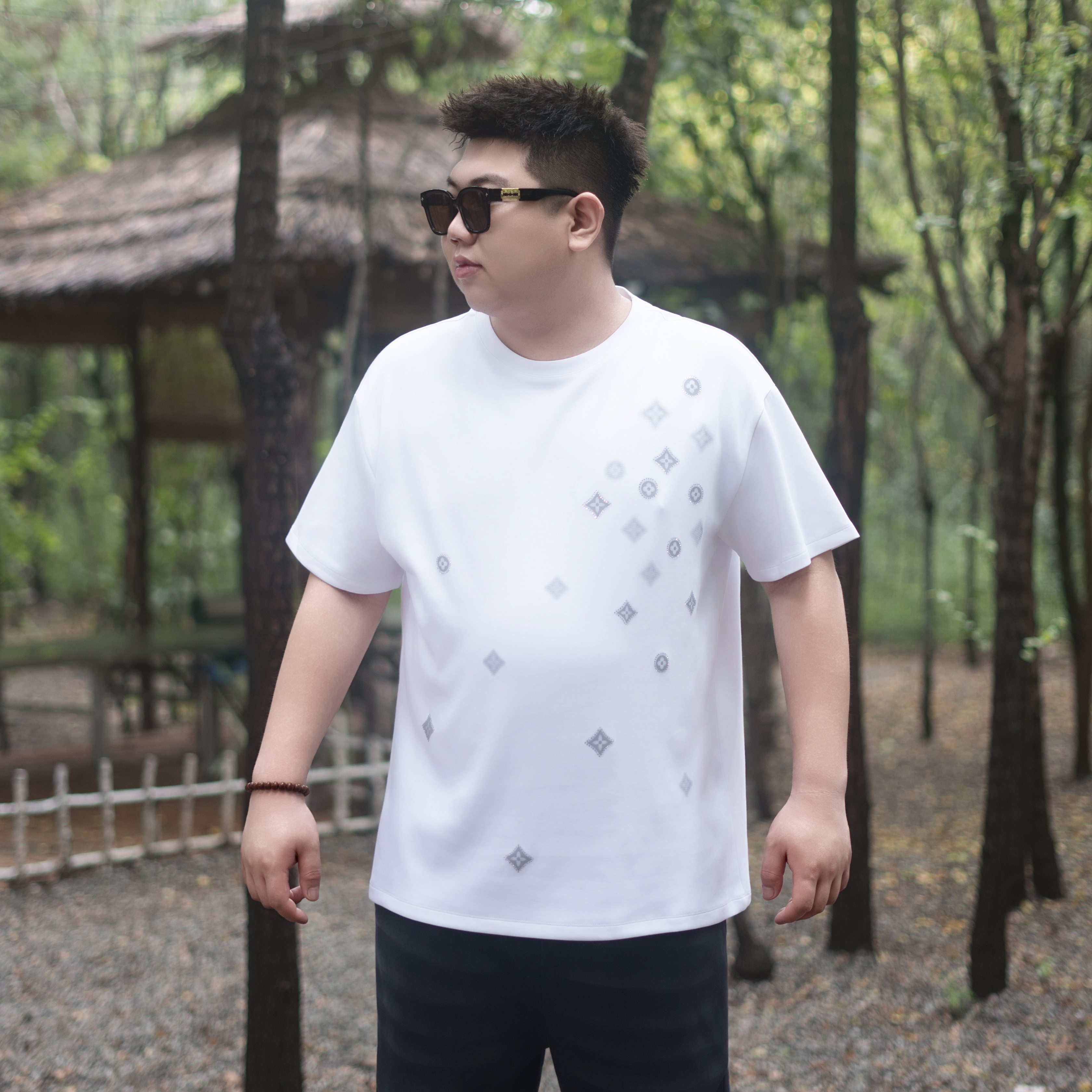 大码男装 秋季潮流 百搭时尚 短袖72655