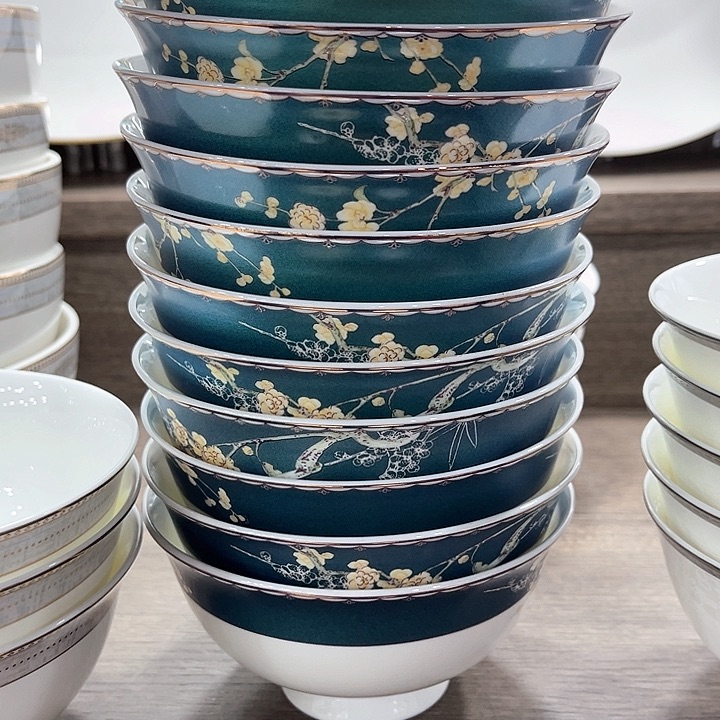 景德镇陶瓷4.75寸碗10个