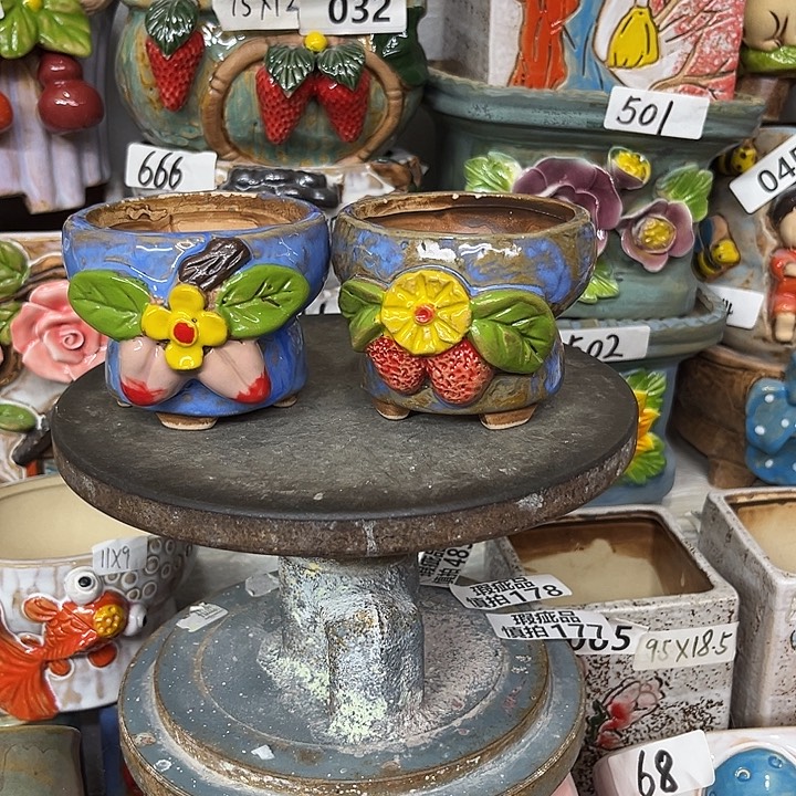 粗陶材质多肉花盆