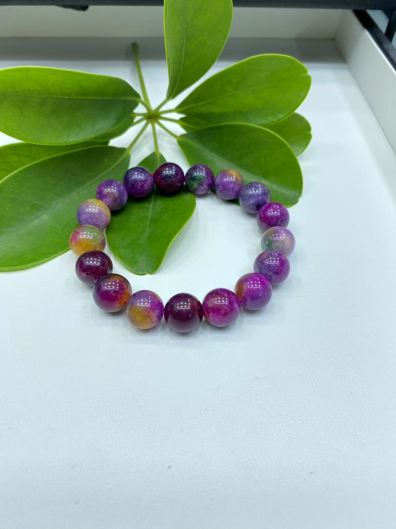 A075  12mm老舒时尚百搭手链