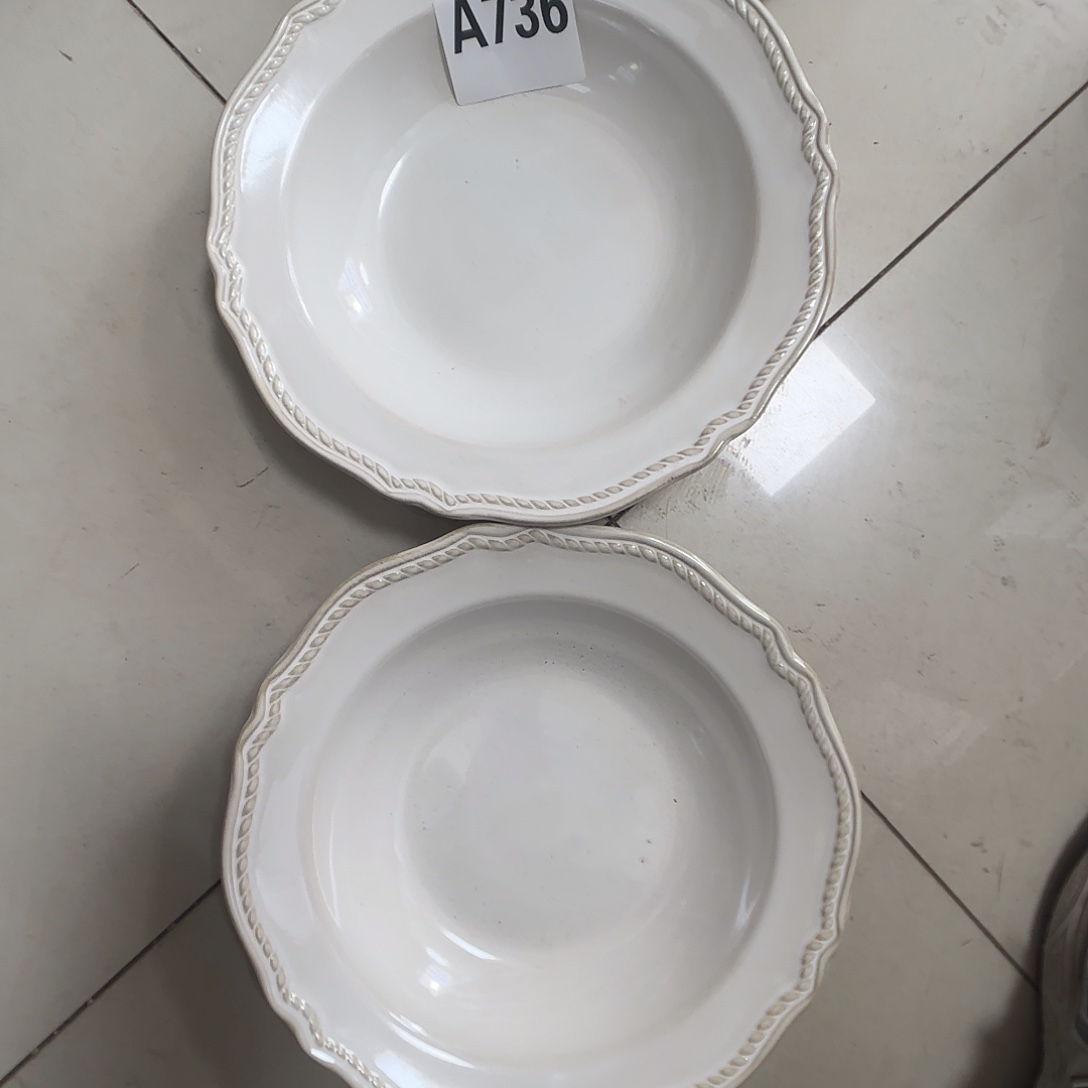瓷片瑕疵特价陶瓷深盘