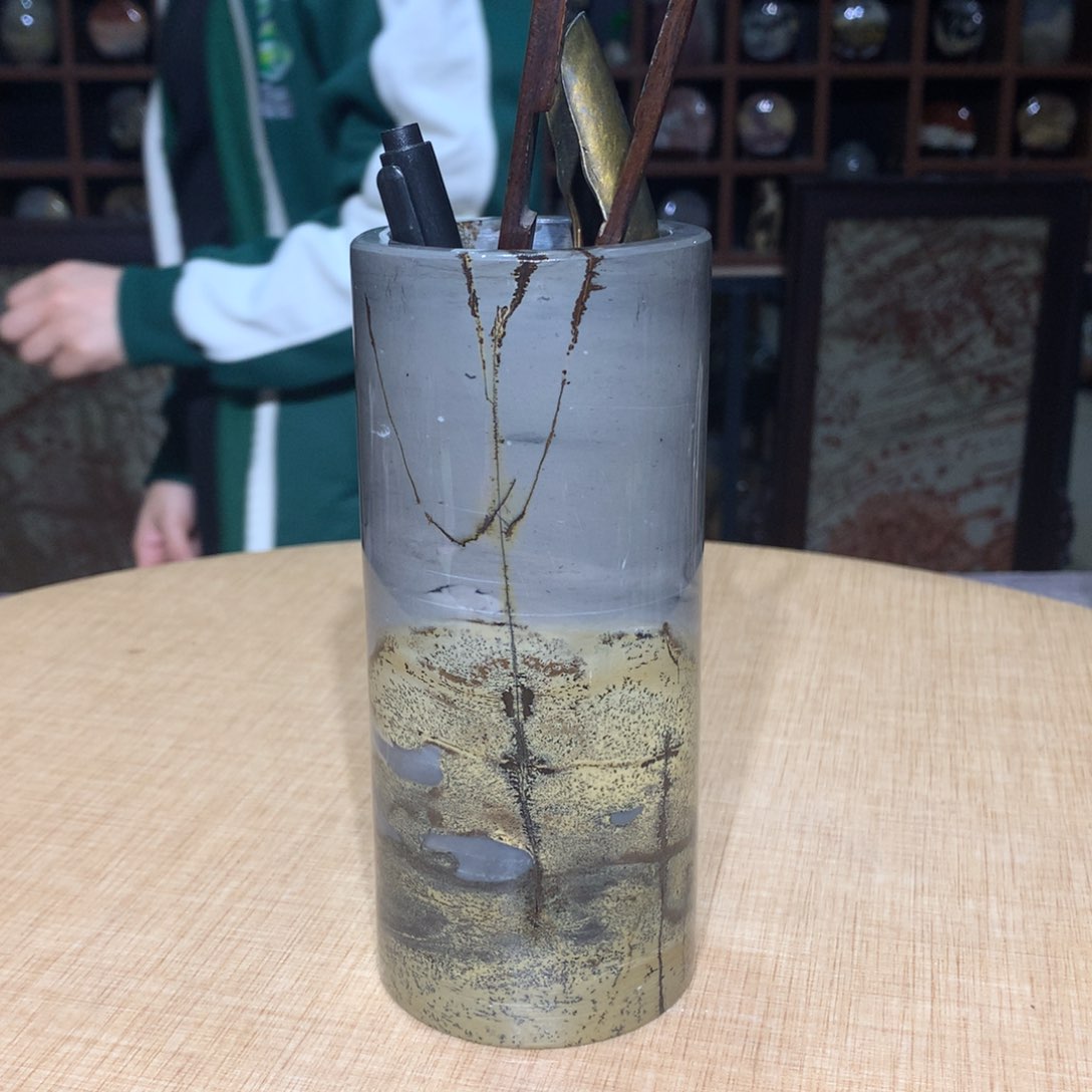 紫砂，广西国画石摆件，收藏观赏