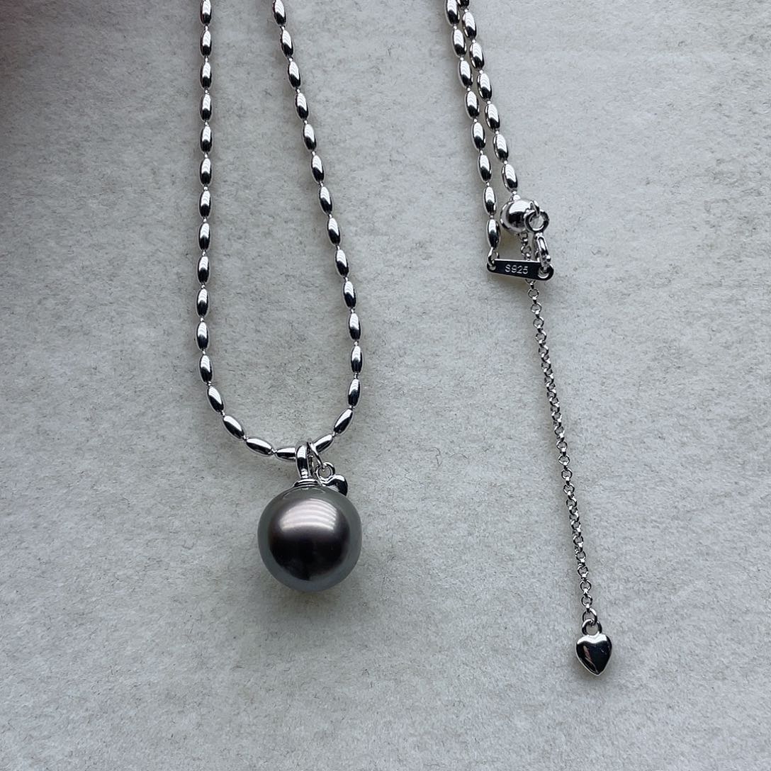 海水珍珠银S925镶嵌套链108