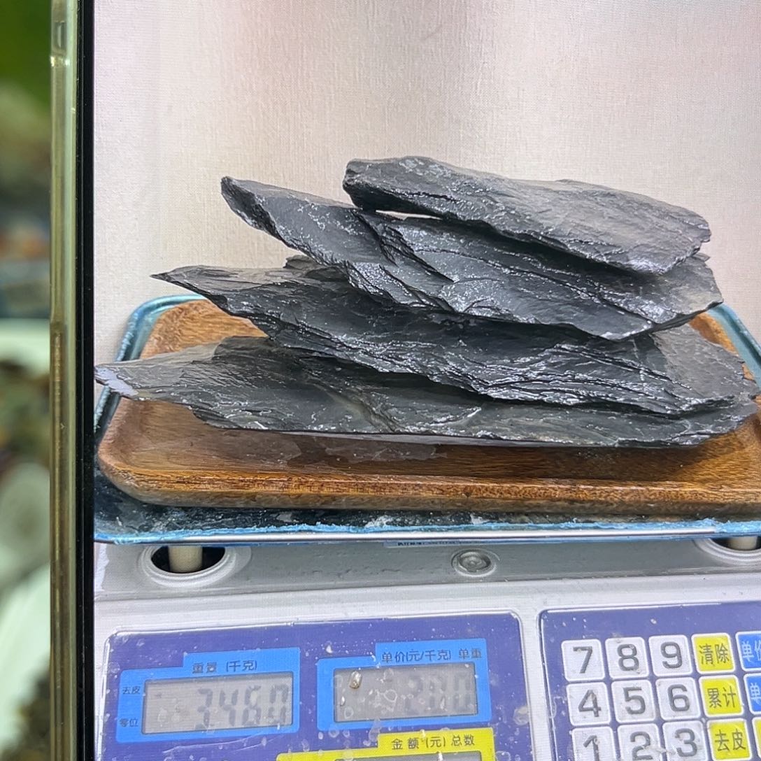 纯天然的片岩石4个