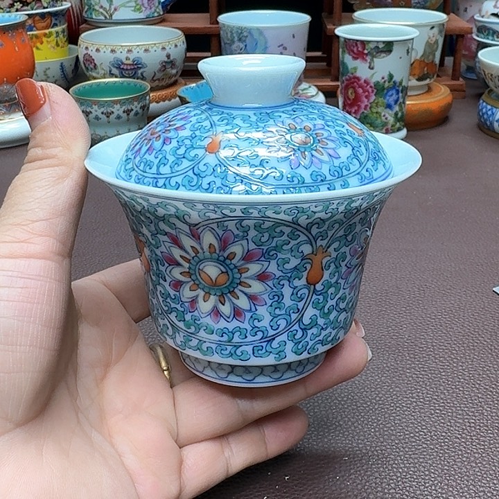 瓷片景德镇仿古手工制作精品展示