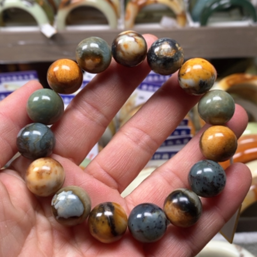 【闪购商品】蛇纹石玉手镯未镶嵌鑫*和