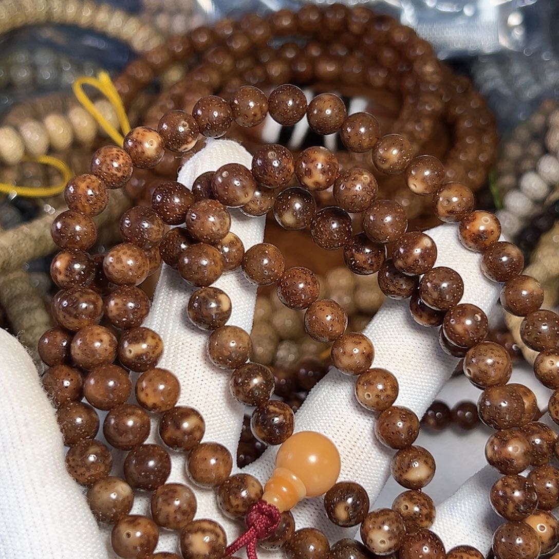 星月菩提手串图**呵星月菩提原生态