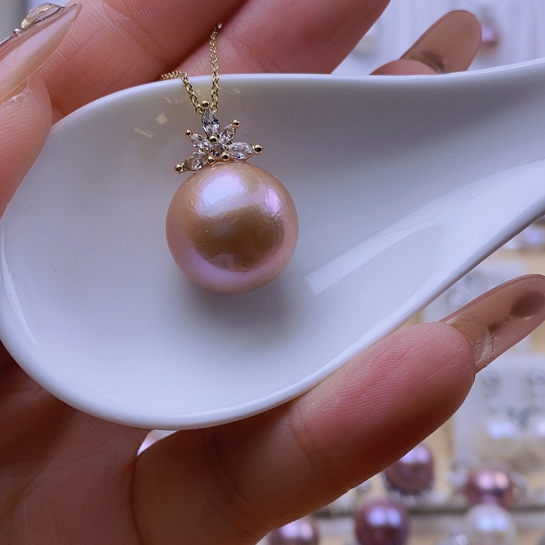 淡水珍珠未镶嵌吊坠(赠链)