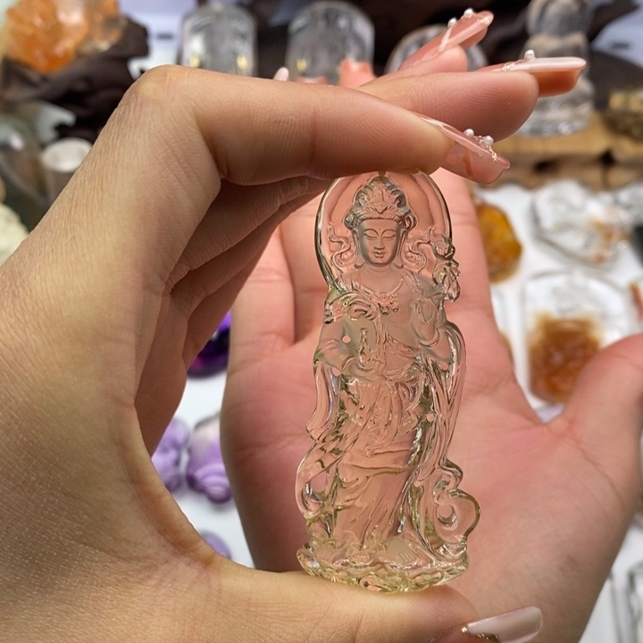 水晶颈饰未镶嵌傻*娘