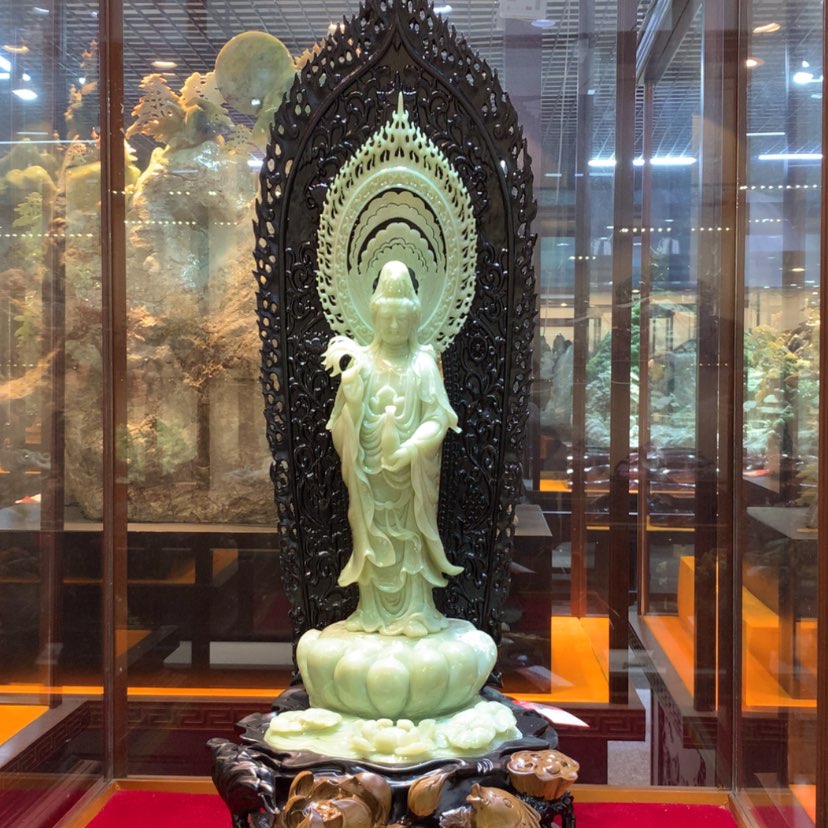 【闪购商品】蛇纹石玉摆件覆膜未镶嵌