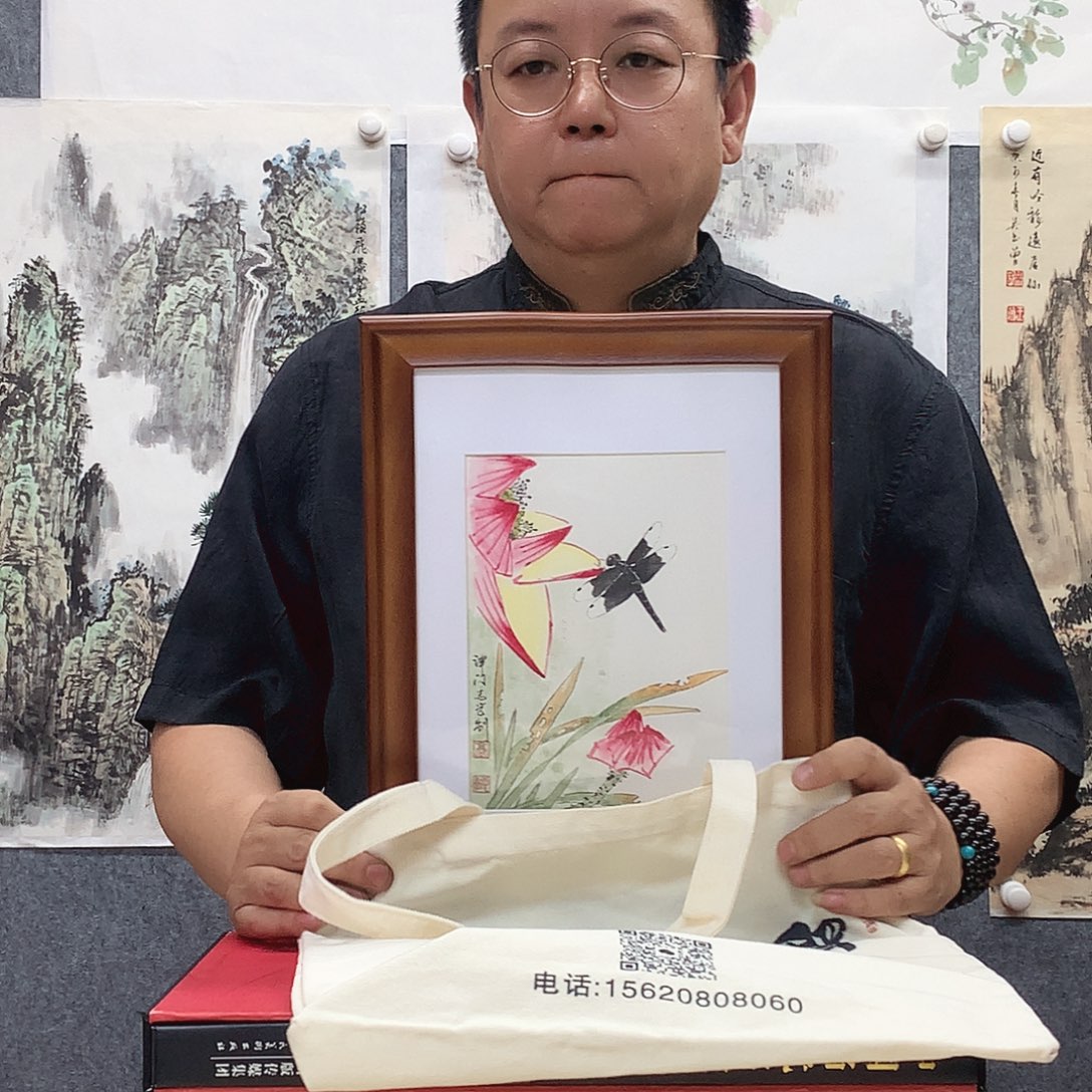 纸本手绘国画作品定制
