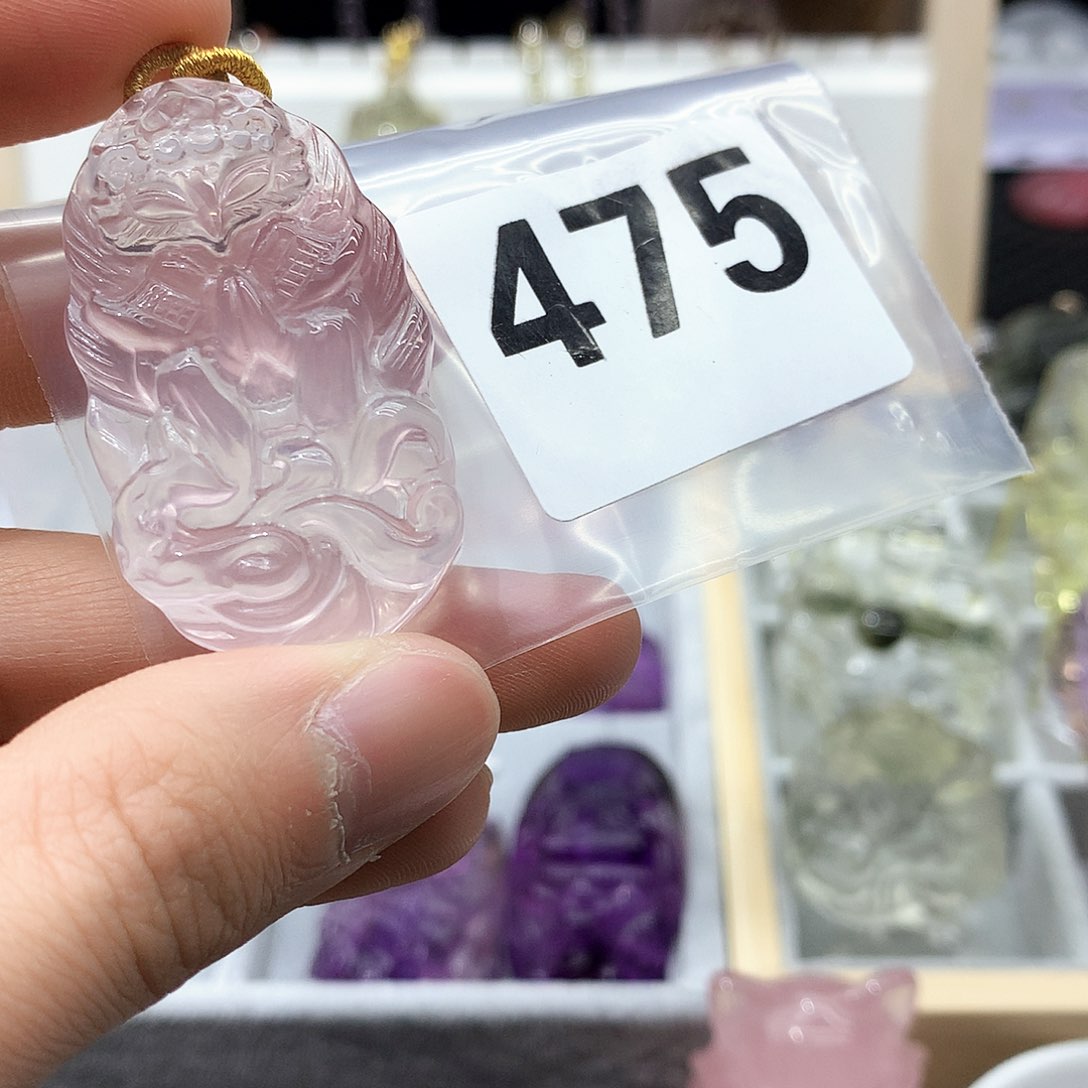 水晶颈饰未镶嵌吊坠