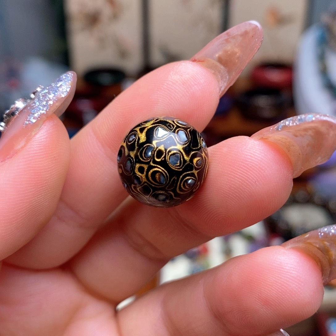 大漆15mm犀皮纹精品福利