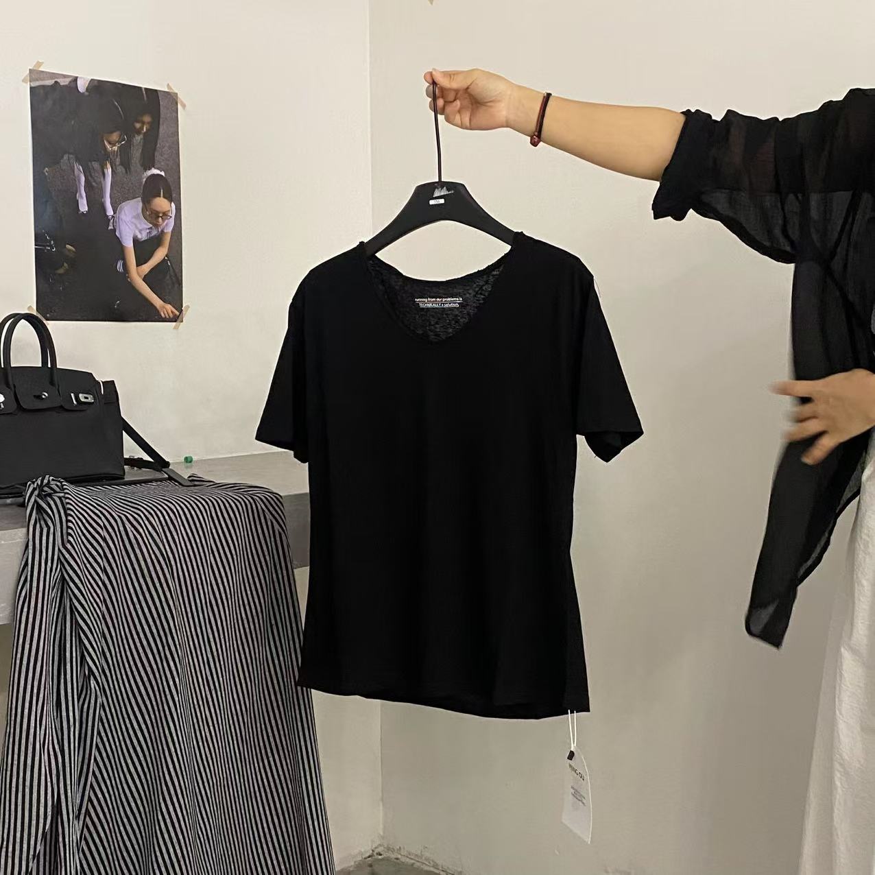 【ARONG阿荣家】上衣06536-黑色-F