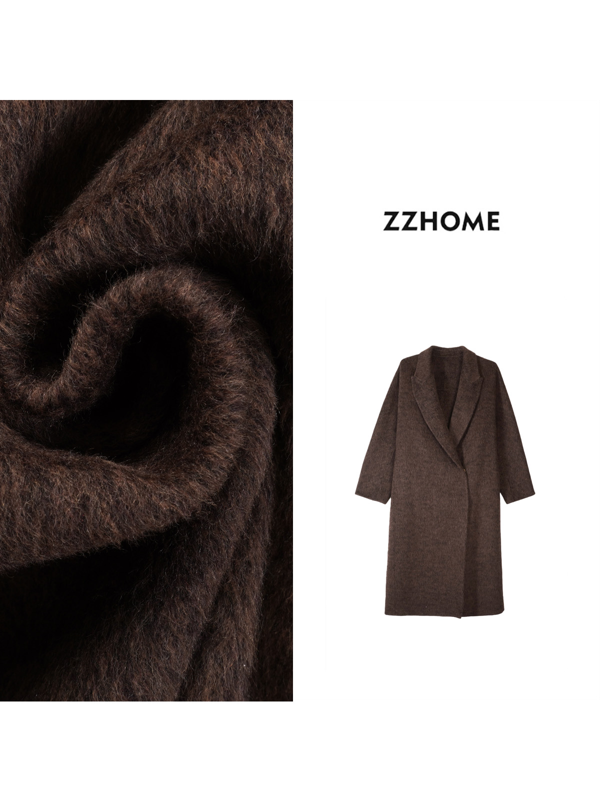 ZOZO HOME ｜量感时髦轮廓斑斓线条大衣q172645p