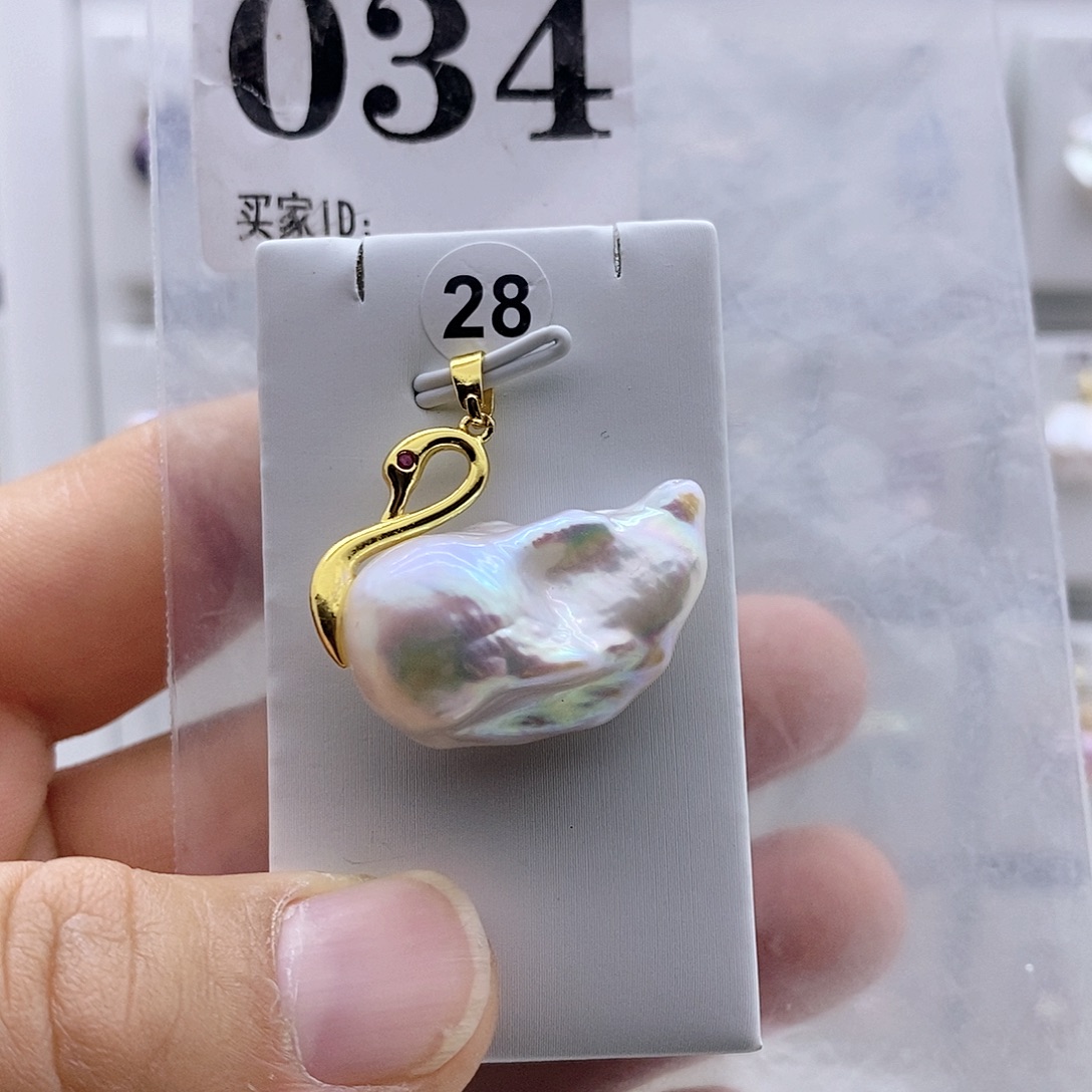 淡水珍珠颈饰银S925镶嵌