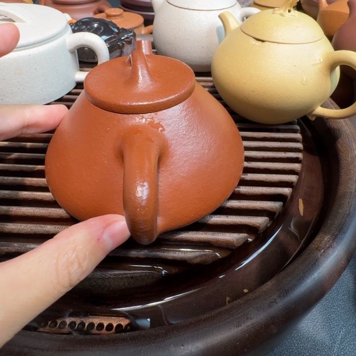 紫砂茶杯红将坡精挑200cc