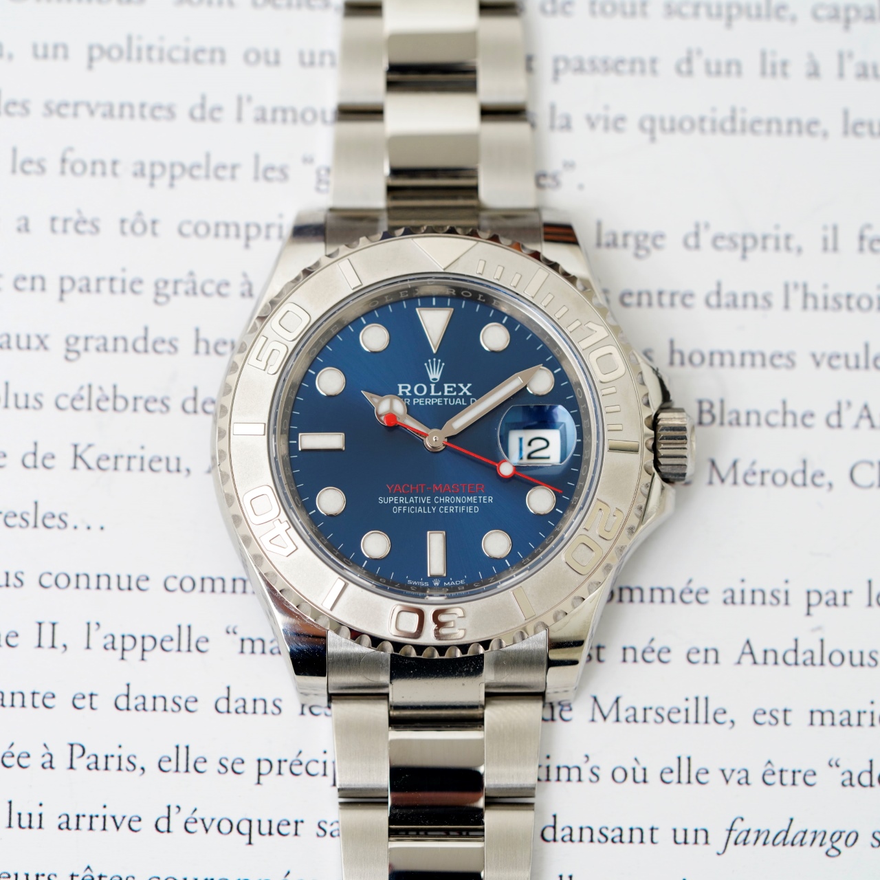95新 Rolex/劳力士 23年游艇系列126622蓝游艇男士自动机械表