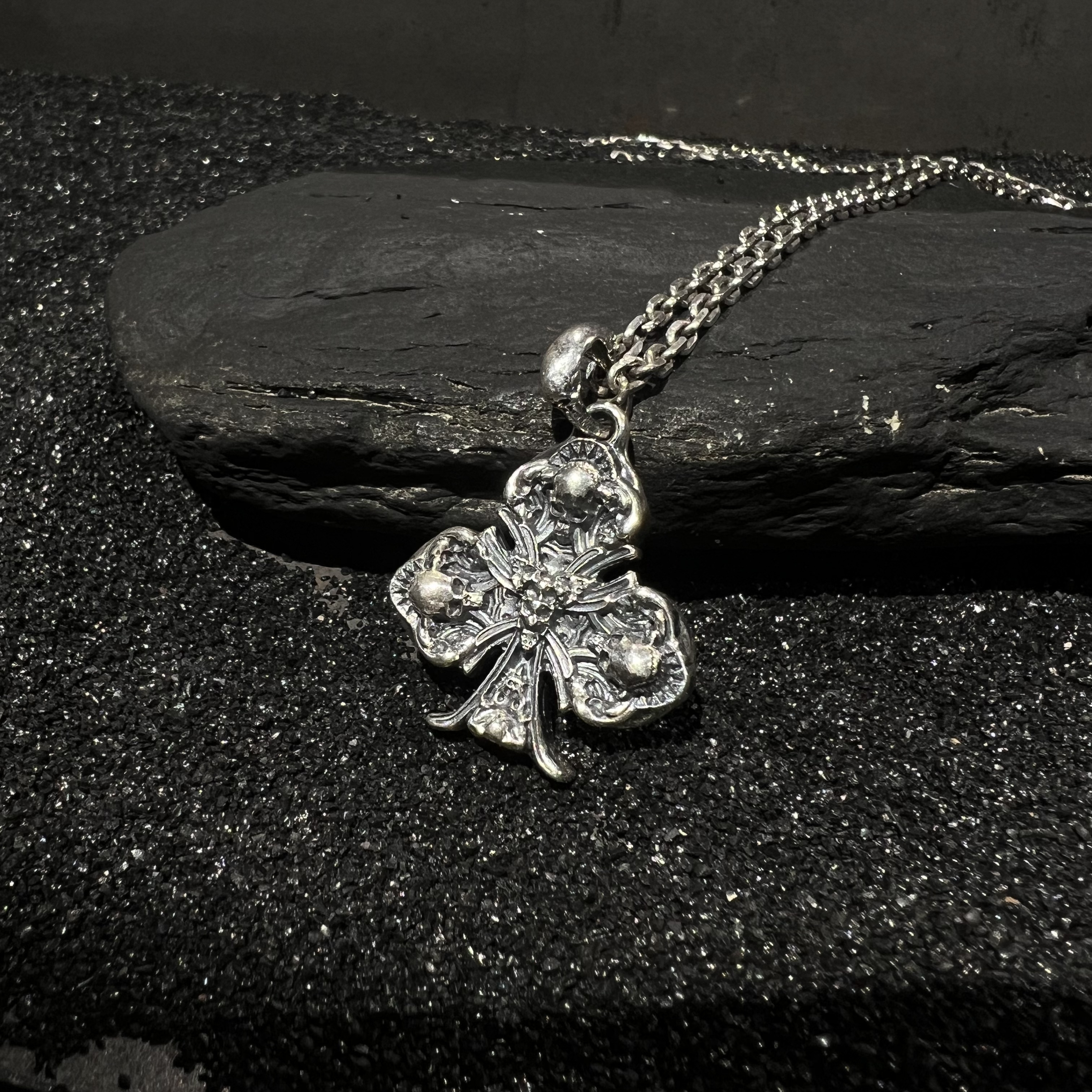 吊坠925银 灵史会馆-925银-梅花项链