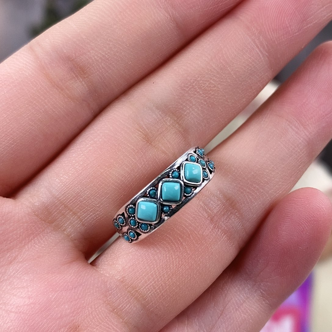 绿松石银S925镶嵌珠宝奇石