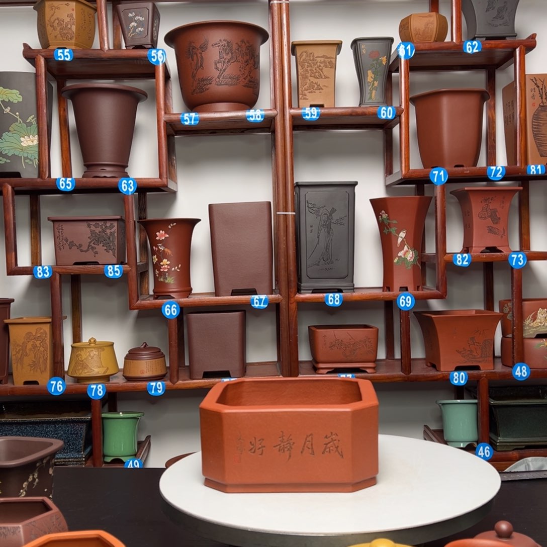 紫砂花盆丁四方花盆