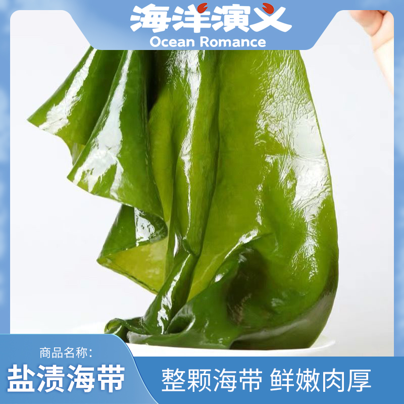 海洋演义 盐渍海带 凉拌脆爽 新鲜打捞 大片厚实 2.5kg/箱