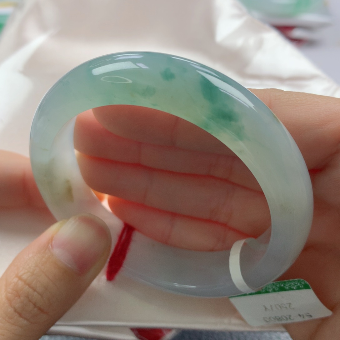 未镶嵌手镯翡翠缅甸天然翡翠A货54正