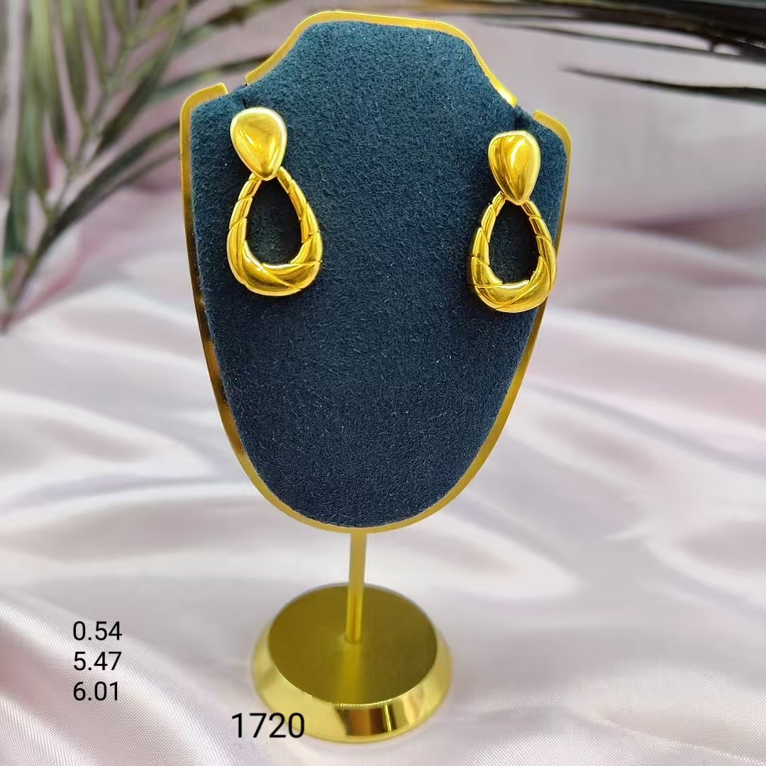 合金耳饰 0363 kaplima altun镂空宽面时尚耳环手工气质轻金色