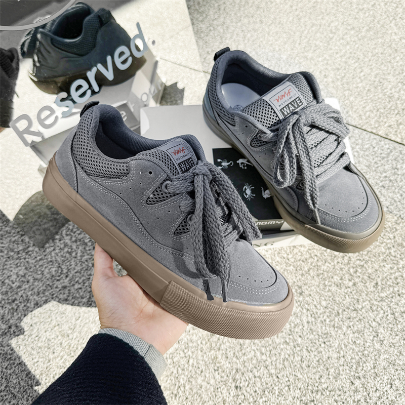 AFANTINGsmile男鞋休闲板鞋小众潮流运动鞋子ins运动板鞋滑板鞋子