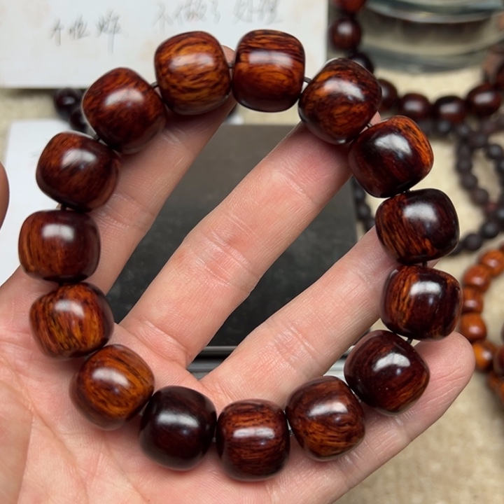 降真香手串/手链海南红降1516老型半全品