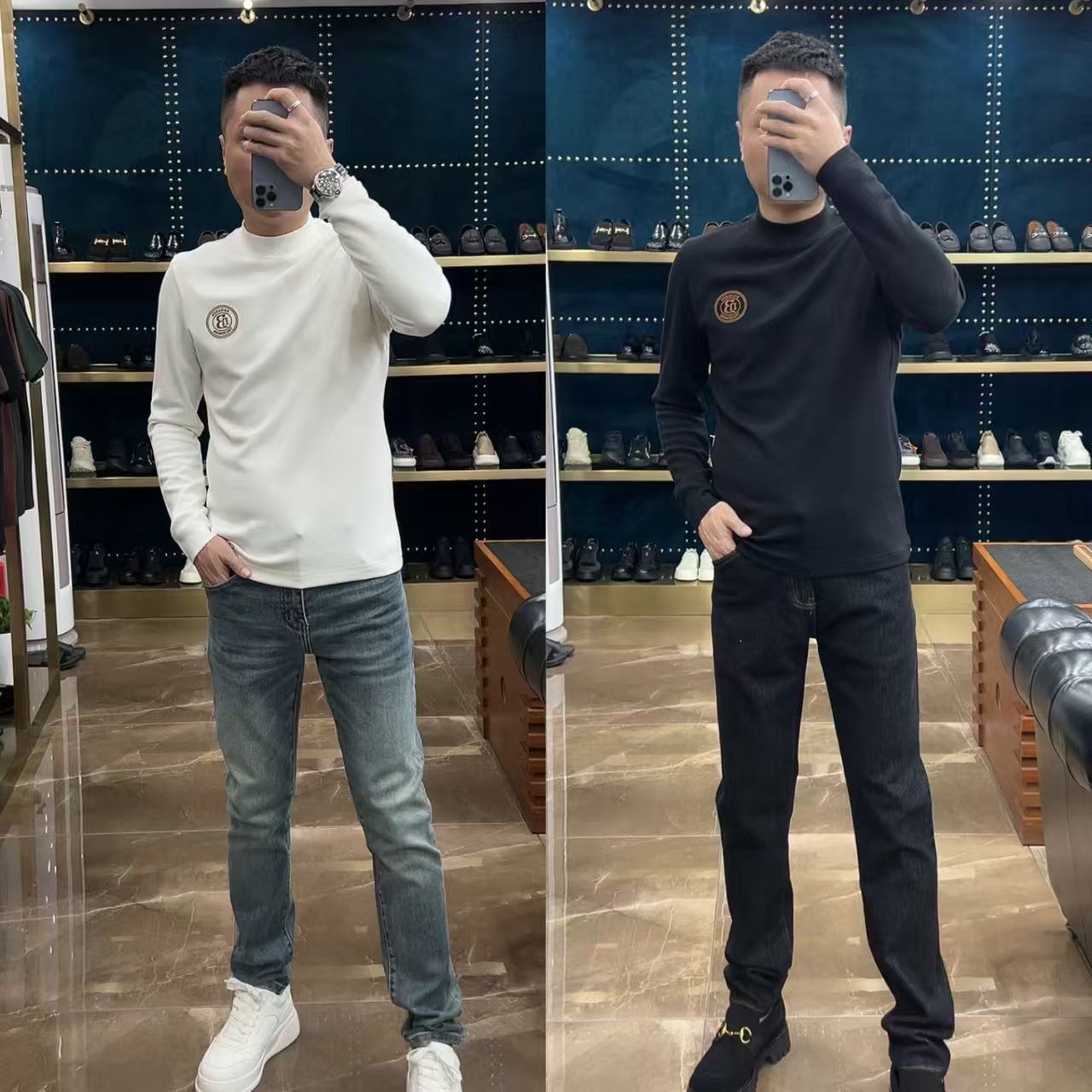 23313男士新款休闲百搭羊毛打底衫