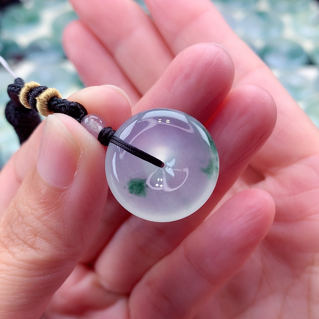 翡翠未镶嵌颈饰无**记编号74-尺寸19.9/6.4