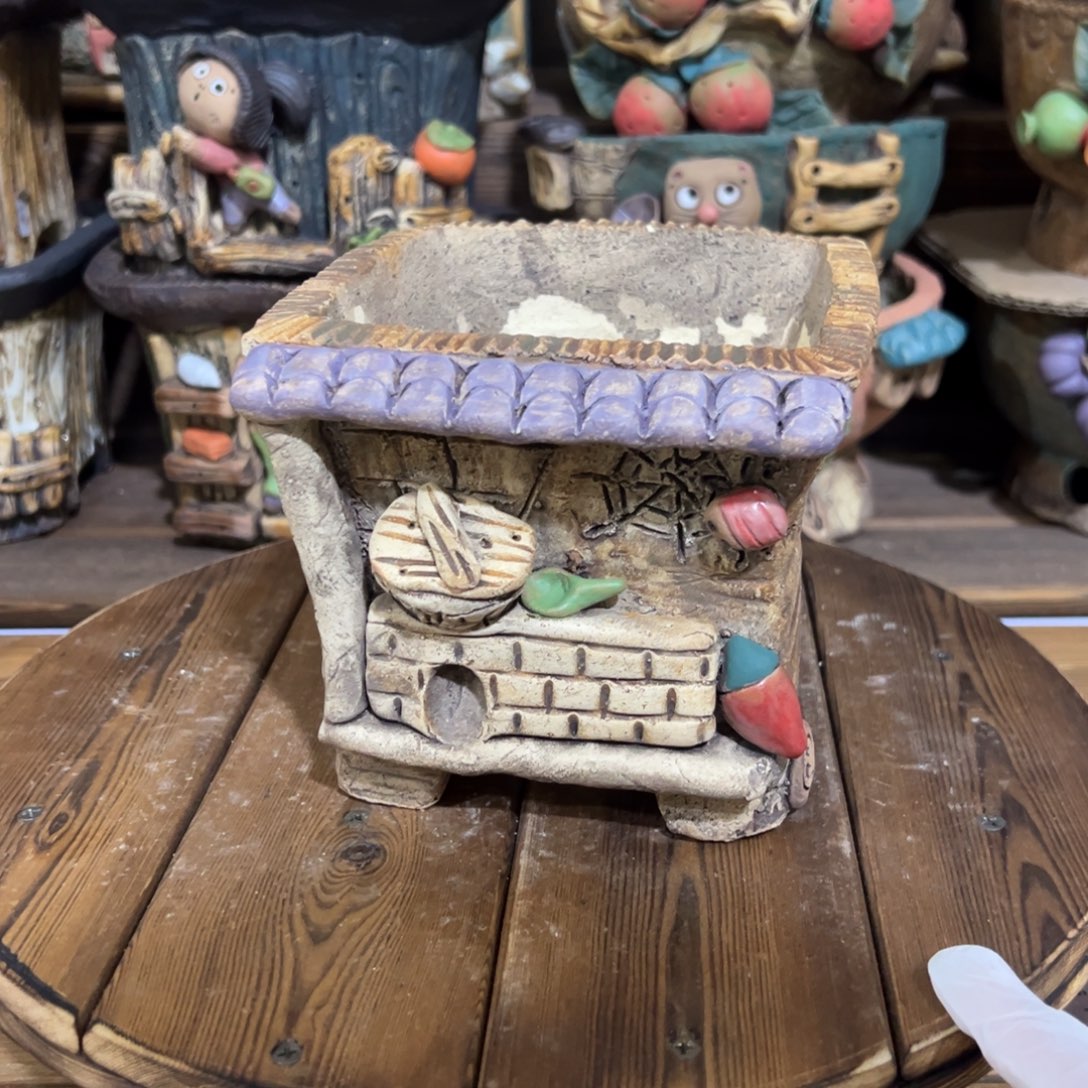 红陶嘻哈多肉花盆