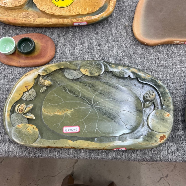 家用茶盘直播端砚石茶盘素板湿泡台茶盘复古创意茶道两用简约轻奢