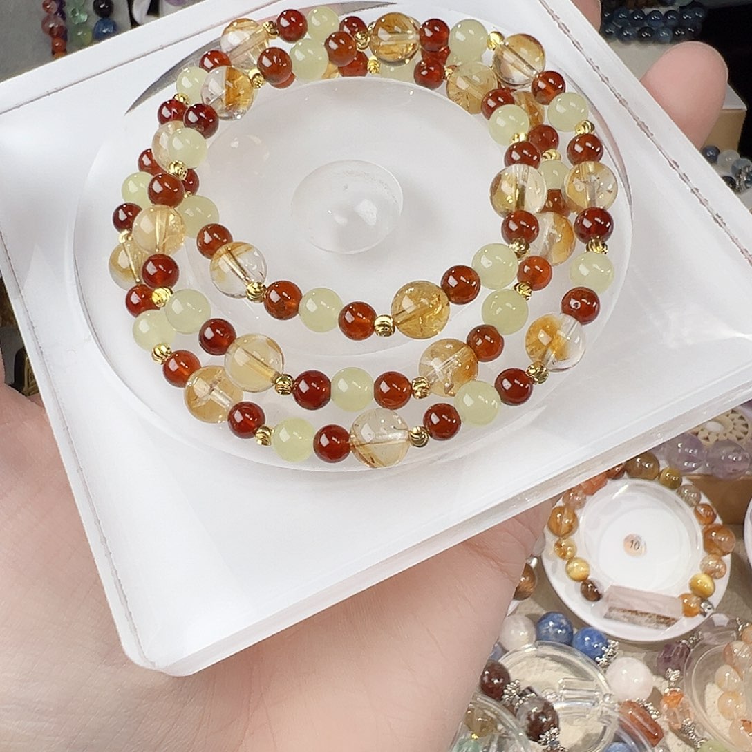 未镶嵌手串水晶圣诞三圈