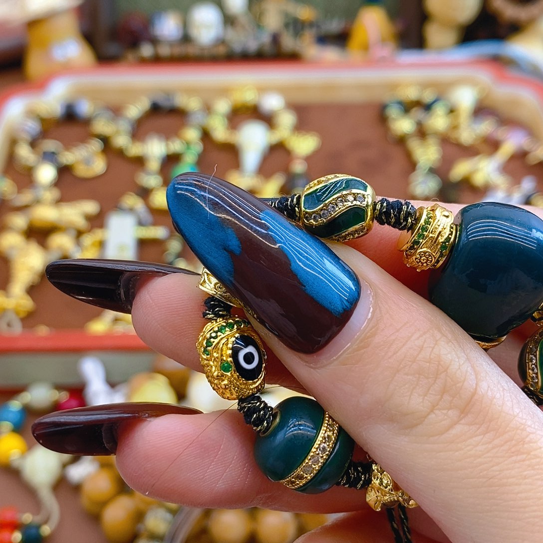 铜铁合金类水滴单珠一个